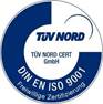 Zertifikat TÜV-Nord DIN EN ISO 9001