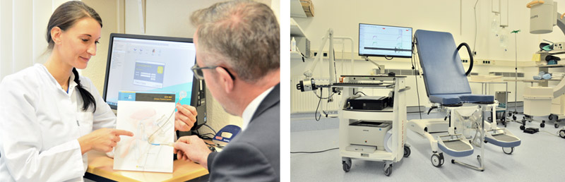 Patientengespräch und Urodynamischer Messplatz