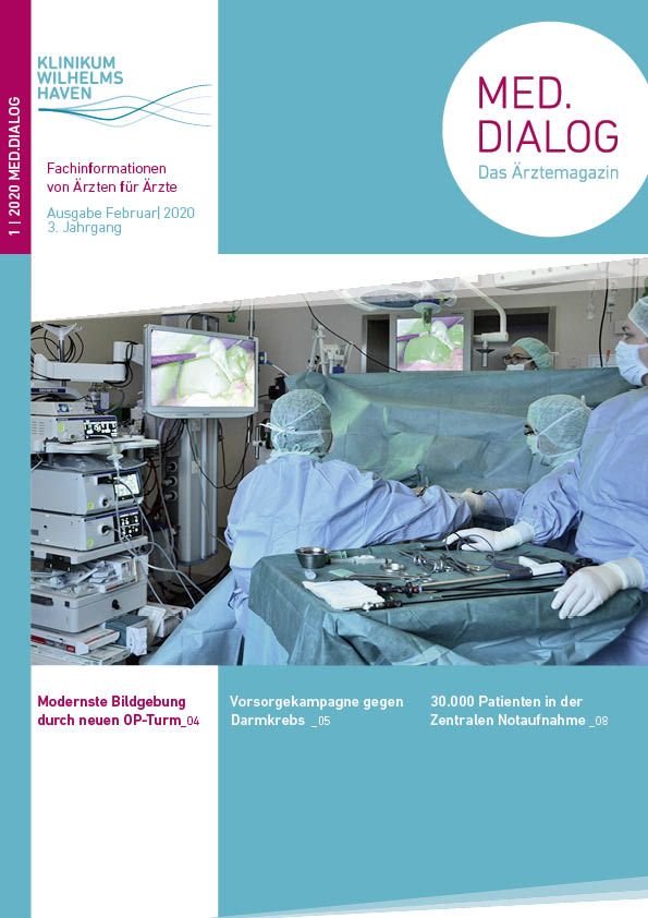 Titelseite der 3. Ausgabe des med.Dialogs Februar 2020