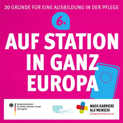 Auf Station in ganz Europa - Ausbildung in der Pflege - Mach Karriere als Mensch